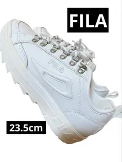 新品未使用　FILA フィラ　ホワイト スニーカー　23.5センチ