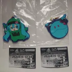 未開封 バンダイ ガンダム45周年 初音ミク コラボ ラバーマスコット2種