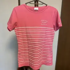 ellesse ピンク ストライプ Tシャツ