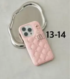 darich ダーリッチ　キルティングビジューDDチャームiPhoneケース
