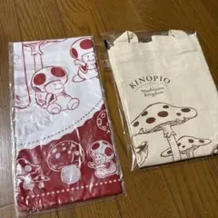 【新品・非売品】　任天堂　キノピオ　バンダナ　トートバッグ　かばん　ハンカチ