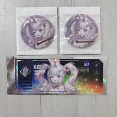 勝利の女神 NIKKE アリス 韓国 ホログラム缶バッジ 高級募集チケット