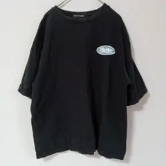 プリムトーン ロゴ入り半袖Tシャツ サイズL ブラック バックプリント