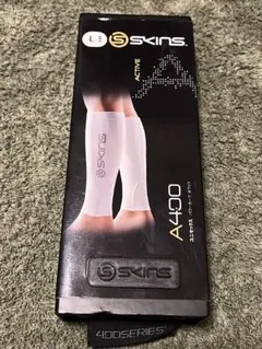 《新品未使用》SKINS A400 コンプレッションスリーブ Lサイズ 白色