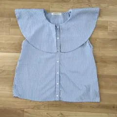 &.NOSTALGIA 襟付きシャツ ストライプ