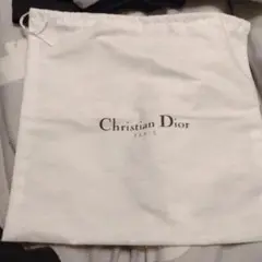 Christian Dior ホワイト 巾着ポーチ