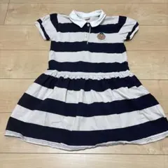 プティマイン くま ワンピース ラガーシャツ