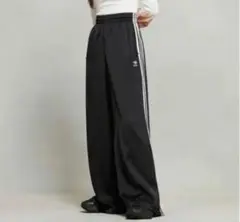 adidas アディカラー サテンワイドトラックパンツ　M