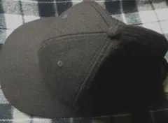 new hattan フェルトブラックキャップ 秋冬