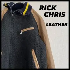 古着 RICK chris レザー 袖レザー 本革 5d