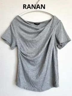 RANAN ラナン　新品 2WAYドレープ オフショル Ｔシャツ 接触冷感 UV