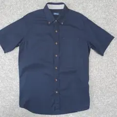 【美品】Navy. 半袖ボタンダウンシャツ Mサイズ 紺色