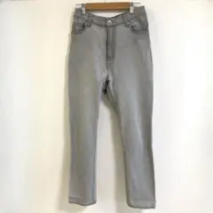 Alphabet 's Alphabet テーパードデニムパンツ　グレー