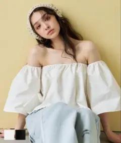 coca オフショルダー フレアシルエット