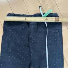 130サイズ ダークブルー ドット柄パンツ