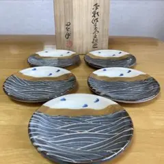 仙太郎窯　安藤日出武　金彩絵替組皿　５枚　銘々皿 仙太郎窯 安藤日出武 金彩絵替組皿 5枚 銘々皿 - メルカリ