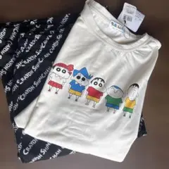 新品　未使用　クレヨンしんちゃん　上下　ハーフパンツ　M 部屋着　パジャマ
