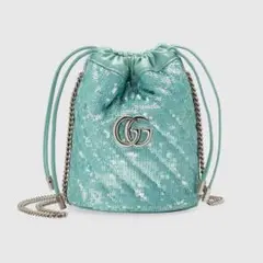 GUCCI グッチGG マーモントミニバッグ バケットバッグ
