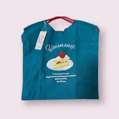 D.KELLY 刺繍　エコバッグ ショートケーキ柄 軽量 大容量