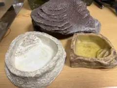 爬虫類のシェルター 水入れ