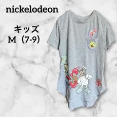 nickelodeon【キッズM】グレー キャラクターTシャツ スポンジボブ