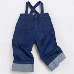 & pal アンド　パル　ロールアップ　ワイド　サロペット デニム