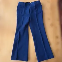 ネイビー フレアパンツ