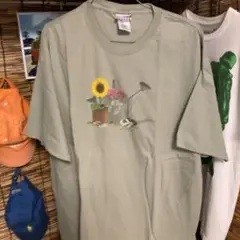 USA 輸入 アメリカ 古着 Tシャツ ゆるだぼ ガーデニング グレー