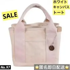 ⭐️キャンバス⭐️レディース　トート　仕切りバッグ　ベージュ