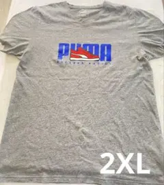PUMA スニーカーアディクト Tシャツ XXL グレー