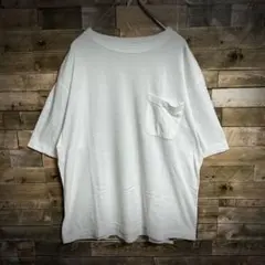 コモリ COMOLI Tシャツ ポケットT 裏起毛 ホワイト サイズ1