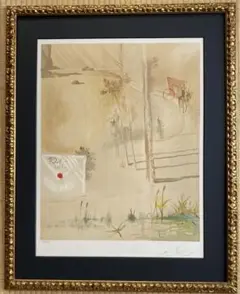 サルバドール・ダリ　リトグラフ　「苦悩する愛」　1978年作品　ダリ直筆サイン サルバドール・ダリ リトグラフ 「苦悩する愛」 1978年作品 ダリ