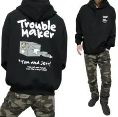トムとジェリー パーカー L ブラック