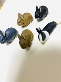 フルタ動物コレクション ウサギフィギュア 5体セット