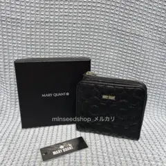 MARYQUANT マリークワント マリクワ 二つ折り財布 ブラック