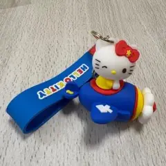 ハローキティ 飛行機 ストラップ　新品未使用　＃01