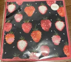 【新品未使用】フェイラー　ハンカチ　ストロベリードット　ライトワイン