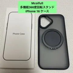 Mcoifull 多機能360度回転スタンド iPhone 16 ケース