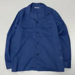 00s~ リネン L/S オープンカラーシャツ 台襟無し フラップポケット