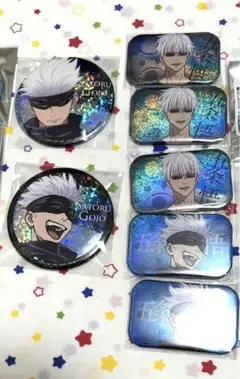 呪術廻戦 五条悟 缶バッジ プライズ ジャンプ