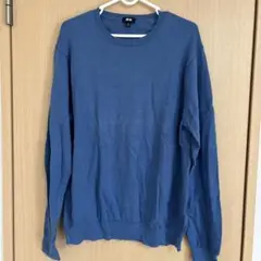 UNIQLO XL ブルー クルーネックセーター