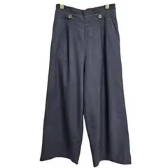 BEAMS HEART ビームスハート タックワイドパンツ ネイビー M 起毛