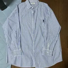 U.S. POLO ASSN. 長袖シャツ XL 青白ストライプ