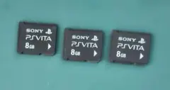 PS Vita メモリーカード 8GB３枚セット