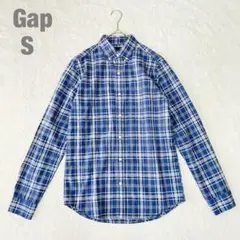 【Gap 】ギャップ 長袖 スリムフィット チェック シャツ カジュアル S