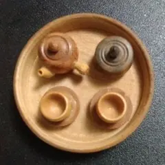 ミニチュア　木製　茶器　セット