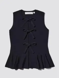 【新品/タグ付き】フロントリボンセーター gu