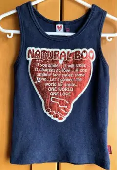 ★NATURAL BOO／ナチュブ★タンクトップ ネイビー 90cm100cm