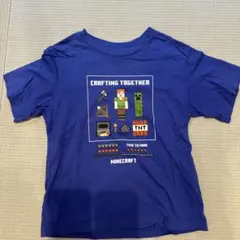 Minecraft Tシャツ 120cm 青