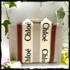 【Chloe】クロエ ウッディ スモール キャンバス ハンドバック